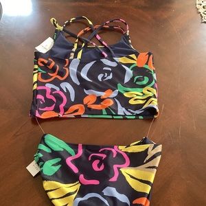 NWT girls 2 piece tankini bathing suit